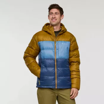 Cotopaxi Fuego Max puhovna jakna s kapuco - Bronze/Deep Sea (velikost M)