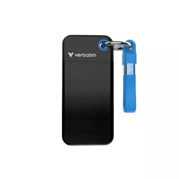 Verbatim Pocket SSD 128GB USB 3.2 Gen 2 - do 1000 MB/s, obroček za ključe, črno-modra (32433)