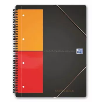 ELBA Organiser Book - 80 listov - črn - A4 - spiralna vezava - 245 mm - 310 mm