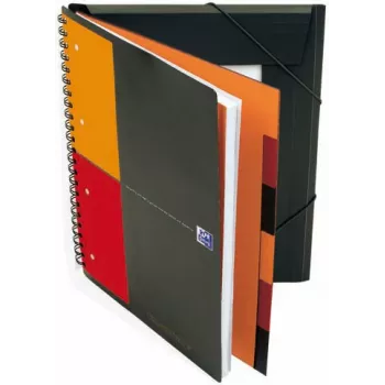 ELBA Organiser Book - 80 listov - črn - A4 - spiralna vezava - 245 mm - 310 mm