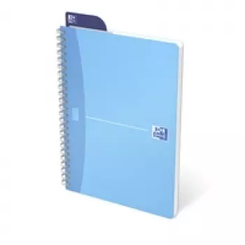 Oxford Office Essentials A5 črtan zvezek - 90 g/m² - 180 strani - mat zaključek - različne barve