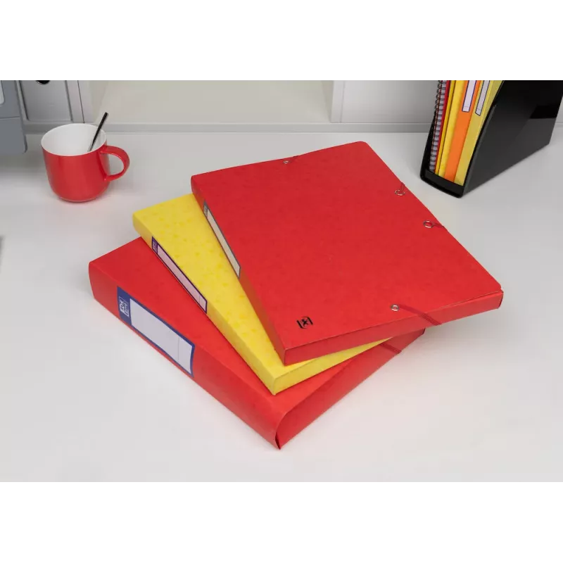 Oxford TOP FILE+ škatla za dokumente A4 2,5 cm rdeča