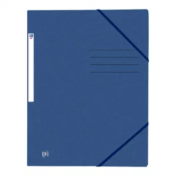Oxford TOP FILE+ mapa z elastiko A4 3 zavihki temno modra 400116325