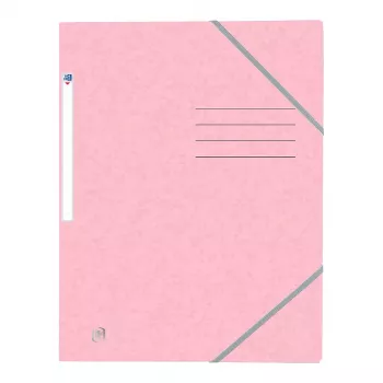 Oxford TOP FILE+ mapa z elastiko A4 3 zavihki pastelno roza 400116353