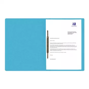 Oxford TOP FILE+ mapa za spise A4 karton 390 g/m² aqua kovinska sponka