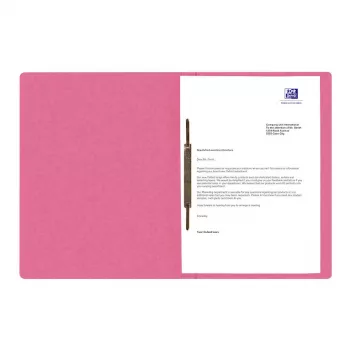 Oxford Top File+ mapa za spise A4 roza karton 390 g/m² komercialno/uradno vpenjanje