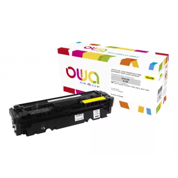 Armor OWA rumena kartuša s tonerjem visoke kapacitete (obnovljena), združljiva s HP 410X / CF412X