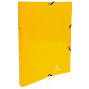 Exacompta Iderama registrator A4, 2 obroča 15 mm, z elastiko, rumena (8701597)