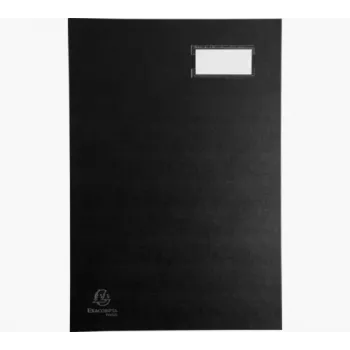 Exacompta 57021E vzvodna mapa A4 karton črna 80 mm hrbet