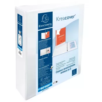 Exacompta predstavitvena mapa z obroči A4 Maxi bela 2 D-obroč 8700232