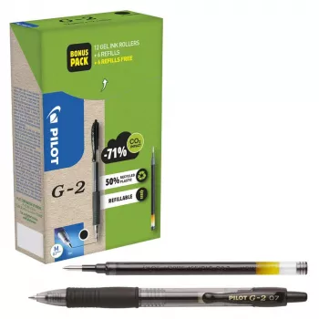 PILOT PEN G2 Greenpack set gel pisal moder 0,4 mm paket 12 kosov