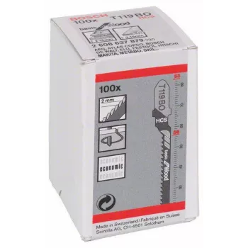 BOSCH T119BO listi vbodne žage za vezan les, 100 kosov