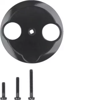 Hager WTF4592BG osrednji del za antensko vtičnico 2-luknjično 1930/Glas črn