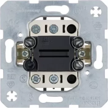Hager WDE303212 2-polni vložek nihajnega stikala, podometni, 16 AX, 250 V AC