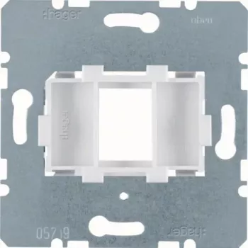 Hager WDF4612W nosilna plošča modular jack 1-Port bela