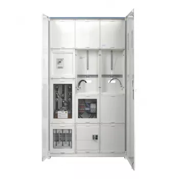 Hager FP93W11N omarica za tokovne transformatorje in števce 1400x800x205 mm 2 polji za števce