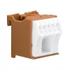 HAGER KN06P 6-polna vrstna sponka 63A 230V rjava