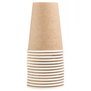 PROnappe 15 papirnatih lončkov 200 ml, kraft (89109I)