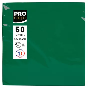 PROnappe papirnati prtički jelka zeleni 2-slojni 20 x 20 cm 50 kosov