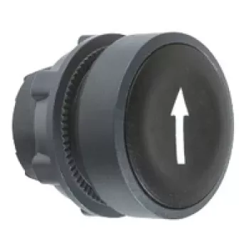 APC ZB5AA335 glava tipke Harmony XB5 poravnana, črna, plastika, montaža 22 mm, IP69K