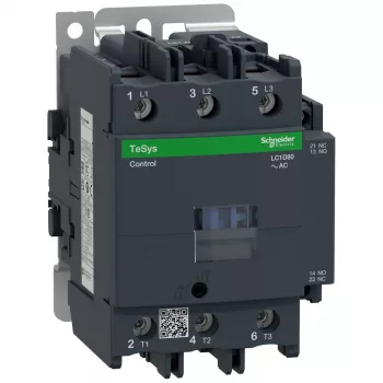APC Schneider Electric LC1D80P7 TeSys D kontaktor, 3-polni, 80 A, tuljava 230 V AC, pomožni kontakti 1 NO + 1 NC