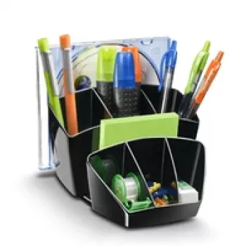 CEP Office Solution stojalo za pisala Ice Black, črno-prozorno