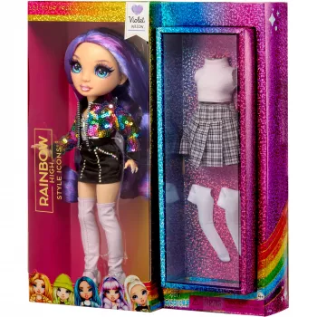 MGA Rainbow High Style Icons lutka – Violet