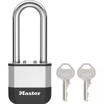 Master Lock Elite 52mm laminirana jeklena obešanka s 64mm lokom, 5-Pin cilinder