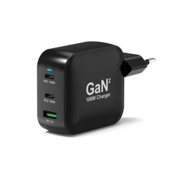 PORT Designs stenski polnilnik Type C PD 100W GaN+ kabel C to C 2M EU