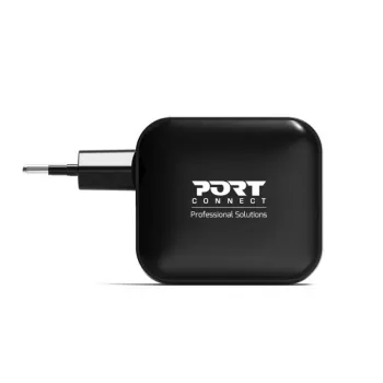 PORT Designs stenski polnilnik Type C PD 100W GaN+ kabel C to C 2M EU