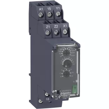 APC RE22R1MYMR večfunkcijski časovni rele, 0,05 s - 300 h, 24-240 V AC/DC, 1 preklopni kontakt, 8 A, DIN letev