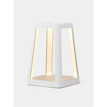 Lexon Lantern LED svetilka z brezžičnim polnilnikom bela LH94W