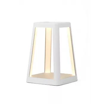 Lexon Lantern LED svetilka z brezžičnim polnilnikom bela LH94W