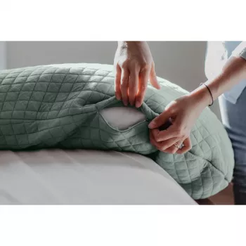 Beaba Big Flopsy blazina za nosečnice in dojenje Fleur de Coton Sage Green