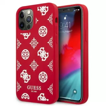 Guess GUHCP12LLSPEWRE iPhone 12 Pro Max 6,7 inch rdeč trdi ovitek Peony Collection