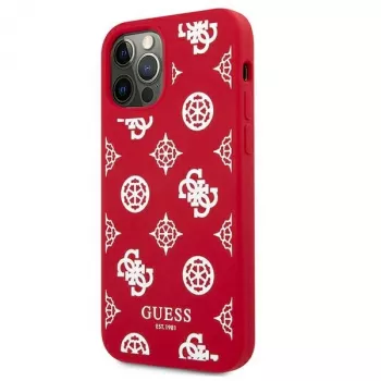 Guess GUHCP12LLSPEWRE iPhone 12 Pro Max 6,7 inch rdeč trdi ovitek Peony Collection