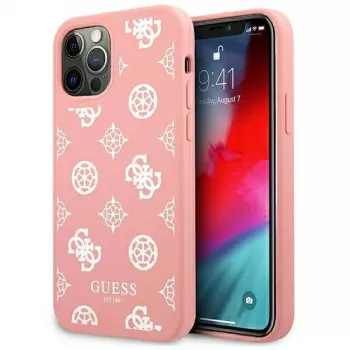 Guess GUHCP12LLSPEWPI iPhone 12 Pro Max 6,7 inch roza trdi ovitek Peony Collection