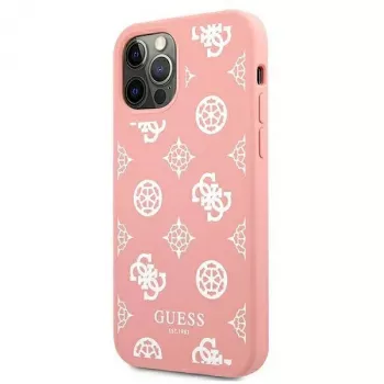Guess GUHCP12LLSPEWPI iPhone 12 Pro Max 6,7 inch roza trdi ovitek Peony Collection