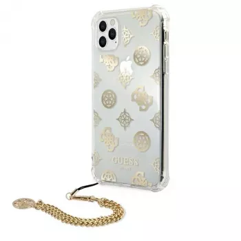 Guess GUHCN58KSPEGO trdi ovitek za Apple iPhone 11 Pro 5,8 inch zlat Peony Chain Collection