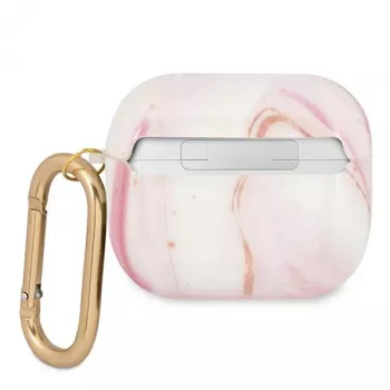 Guess GUA3UNMP ovitek za AirPods 3 Pink Marble Collection