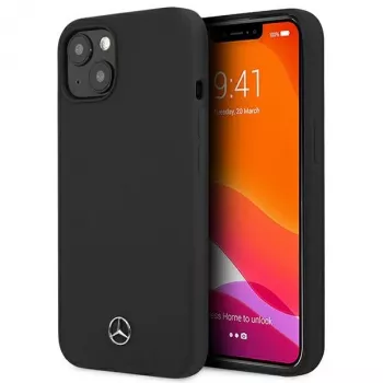 Mercedes-Benz Silicone Line trdi ovitek za Apple iPhone 13 mini 5,4 palca – črn