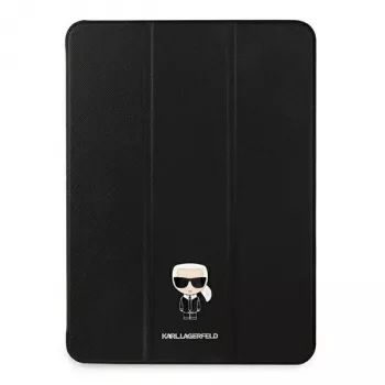 Karl Lagerfeld KLFC11OKMK ovitek zložljiv za iPad Pro 11 inch (2021) - črn Saffiano Karl Iconic