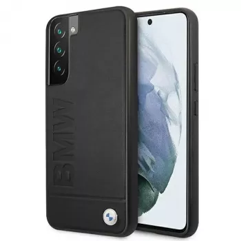 BMW trda lupina za Samsung Galaxy S22+ črna Signature Logo Imprint
