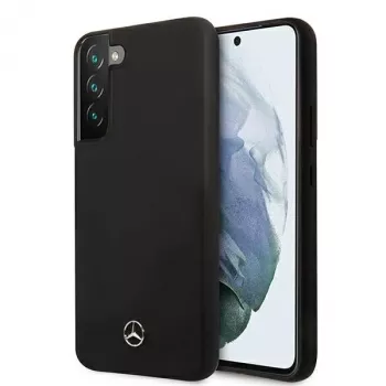 Mercedes-Benz MEHCS22MSILBK silikonska trda lupina za Samsung Galaxy S22+ (SM-S906) - črna