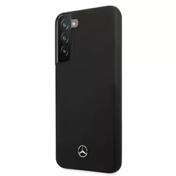 Mercedes-Benz MEHCS22MSILBK silikonska trda lupina za Samsung Galaxy S22+ (SM-S906) - črna