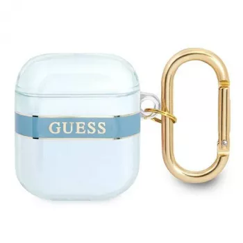 Guess GUA2HHTSB ovitek za AirPods 1/2 moder Strap Collection