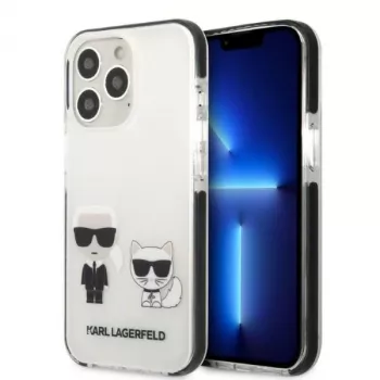 Karl Lagerfeld KLHCP13XTPEKCW trdi ovitek za iPhone 13 Pro Max 6,7 inch bel Karl & Choupette