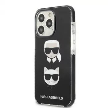 Karl Lagerfeld KLHCP13XTPE2TK trdi ovitek za Apple iPhone 13 Pro Max 6,7 palca črn Karl & Choupette Head