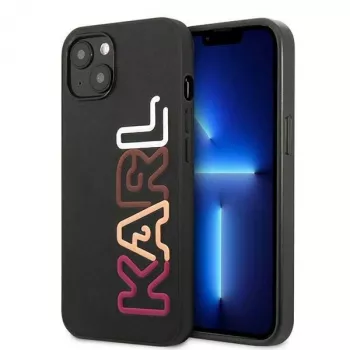 Karl Lagerfeld KLHCP13SPCOBK Ikonik Saffiano Multipink trdi ovitek za Apple iPhone 13 mini 5,4 palca črn