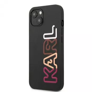Karl Lagerfeld KLHCP13SPCOBK Ikonik Saffiano Multipink trdi ovitek za Apple iPhone 13 mini 5,4 palca črn